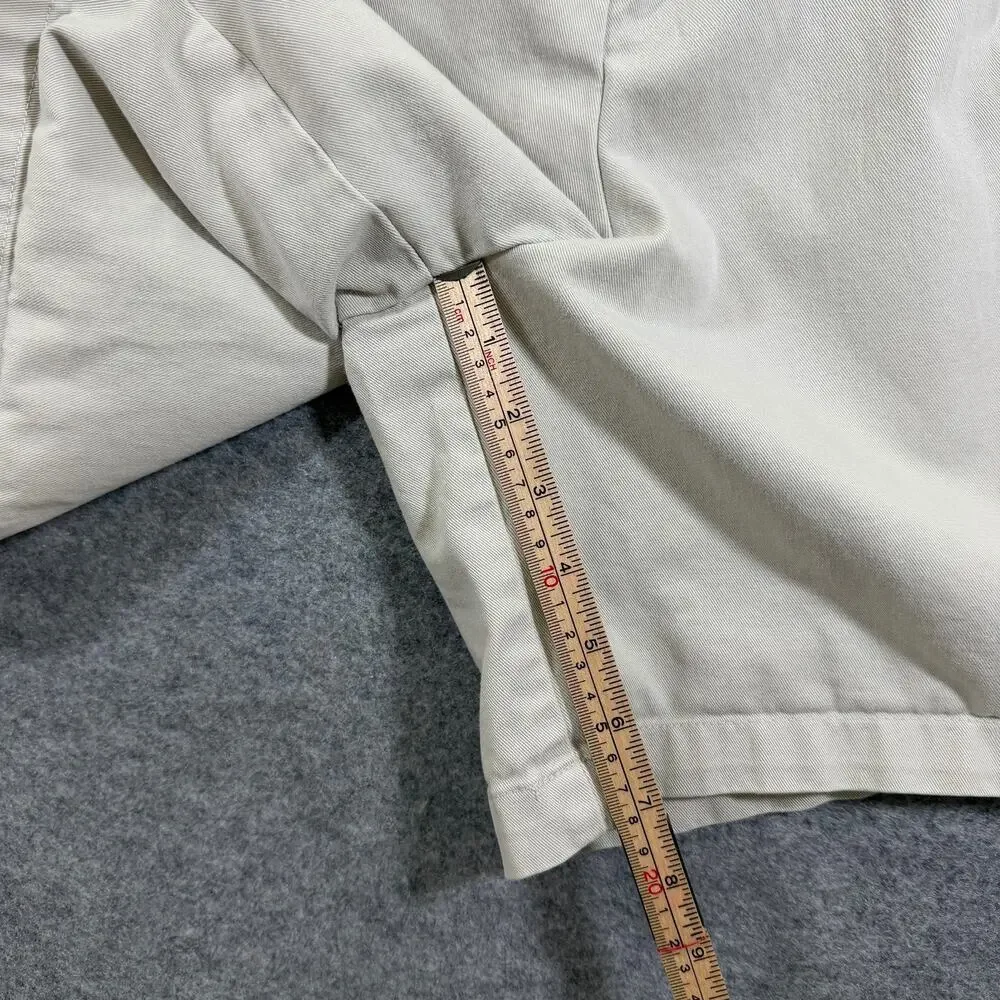 Vintage Ralph Lauren Sport Chino Shorts Mens 14 Khaki Pleated Front Pony Logo